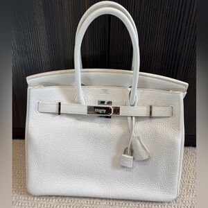 Hermes White 30cm BIRKIN